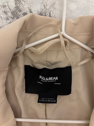 xs Beden Pull& bear blazer krem