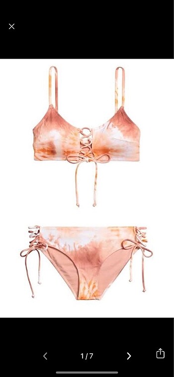 H&M somon pembe bikini takımı