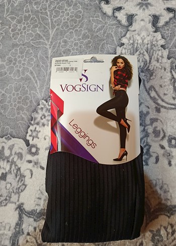 VOGSIGN Siyah Baskılı Uzun Tayt kota oysho