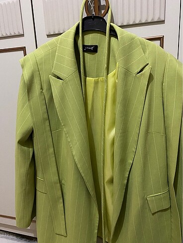 Çizgili Blazer ceket