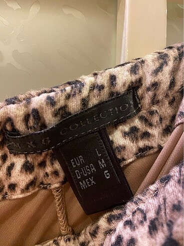 l Beden Mango leopar elbise