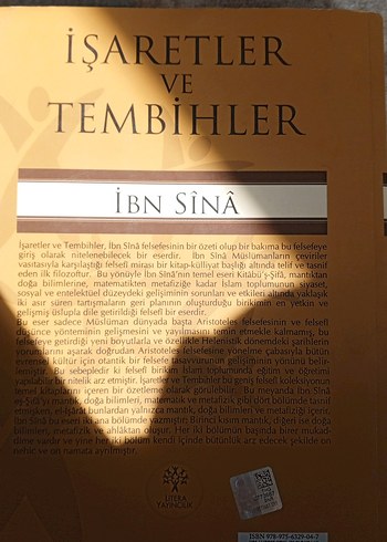 İşaretler ve Tembihler - İbn Sina