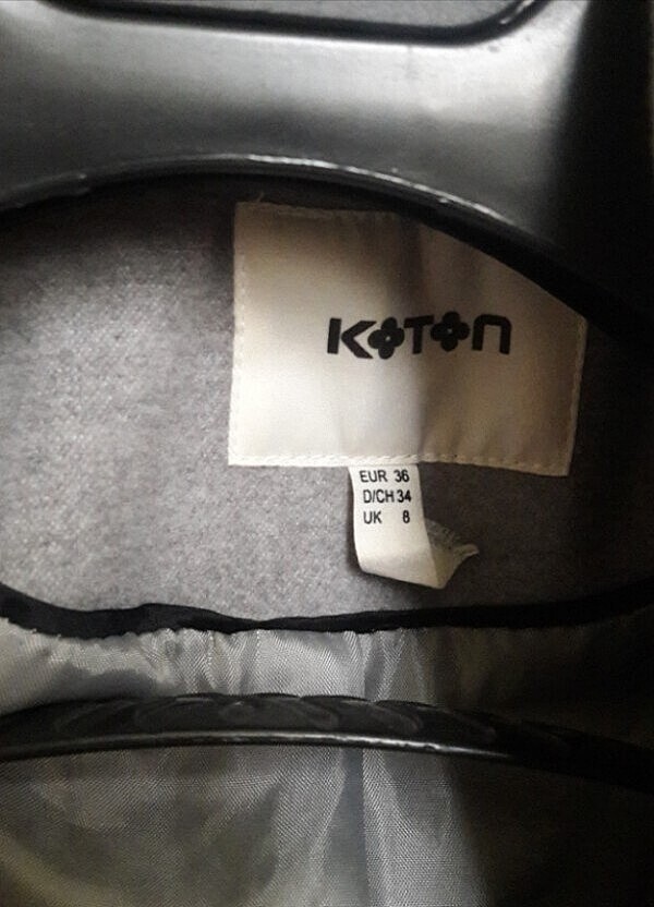 Gri koton kaban - Görsel 3