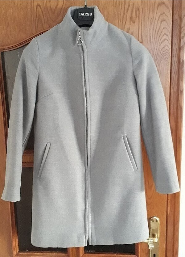 Gri koton kaban - Görsel 4