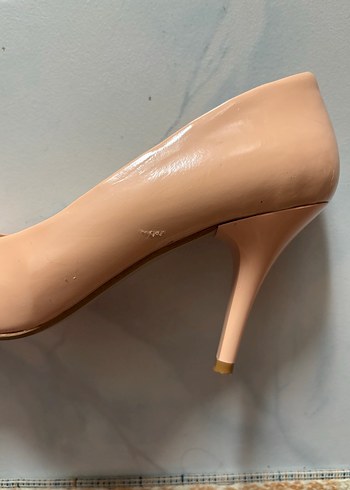 Bej Rugan Stiletto Topuklu Kadın Ayakkabı - Görsel 6