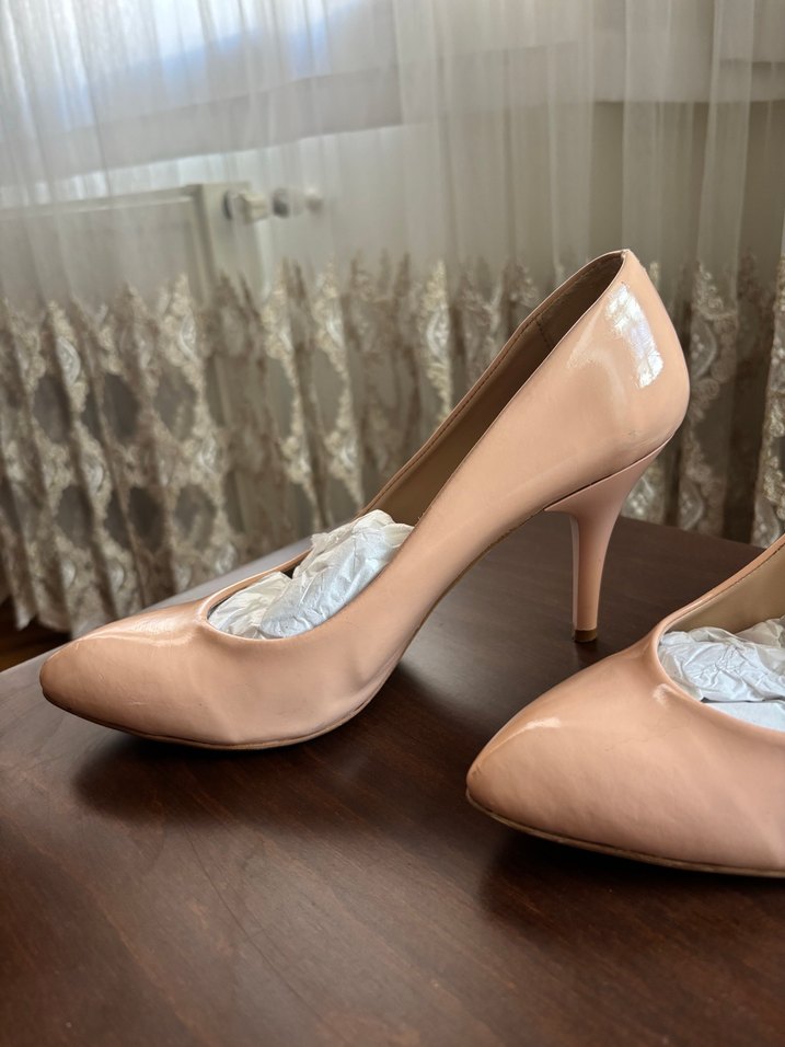 Bej Rugan Stiletto Topuklu Kadın Ayakkabı - Görsel 3