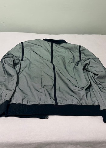 Zara Erkek Gri Fermuarlı Street Wear Ceket