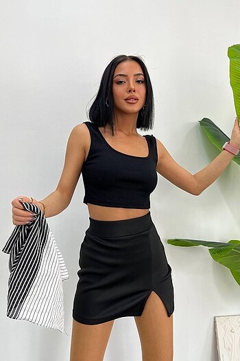 Diğer Askılı crop bluz