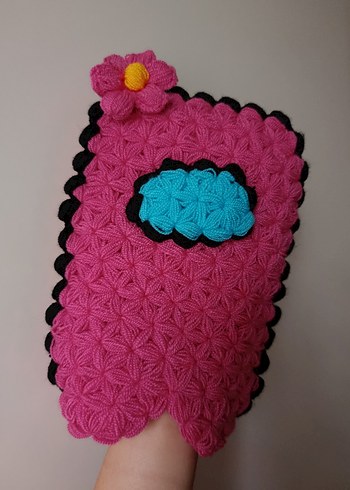 Among Us Kese Lif El Örgüsü - Görsel 5