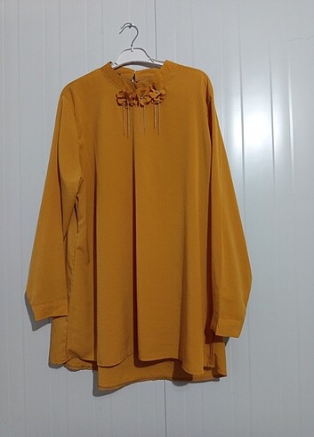 Hardal sarısı tunik