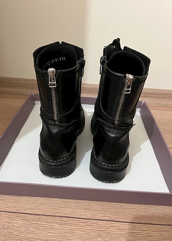 38 Beden siyah Renk Derimod hakiki deri kadın bot