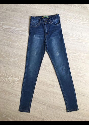 Kadın Mavi Regular Fit Denim Pantolon - Görsel 3