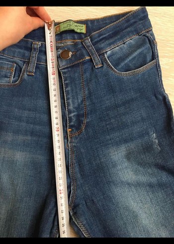 Kadın Mavi Regular Fit Denim Pantolon - Görsel 4