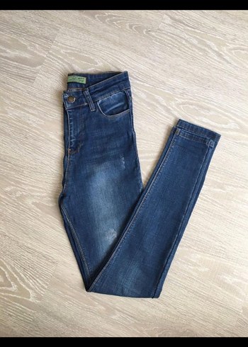 Kadın Mavi Regular Fit Denim Pantolon - Görsel 2
