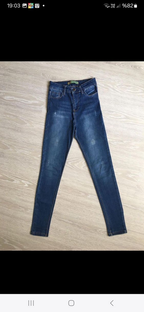 Kadın Mavi Regular Fit Denim Pantolon - Görsel 3