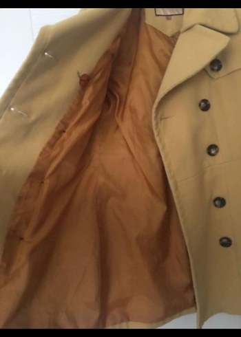 Düğmeli Sarı kaşe - Görsel 3