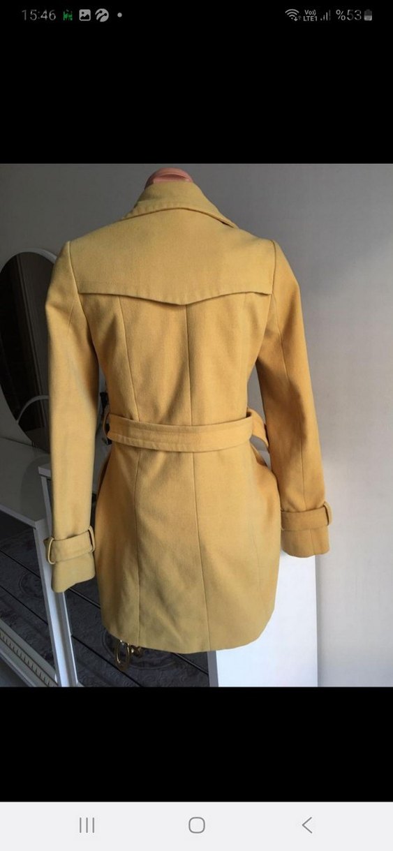 Düğmeli Sarı kaşe - Görsel 2