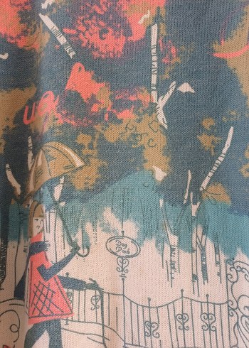 Renkli Baskılı Uzun Kollu Salaş Kazak - Görsel 3