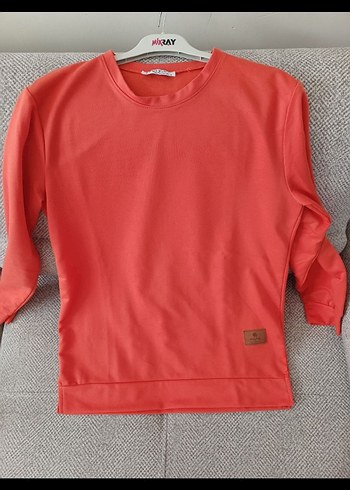 Turuncu Uzun Kollu Kadın Tunik - Görsel 3