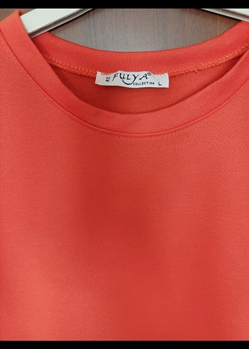 Turuncu Uzun Kollu Kadın Tunik - Görsel 4