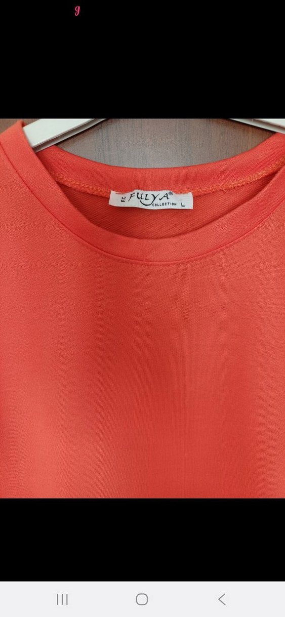 Turuncu Uzun Kollu Kadın Tunik - Görsel 4