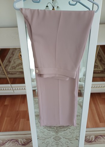 Dökümlü geniş paça pantolon - Görsel 2