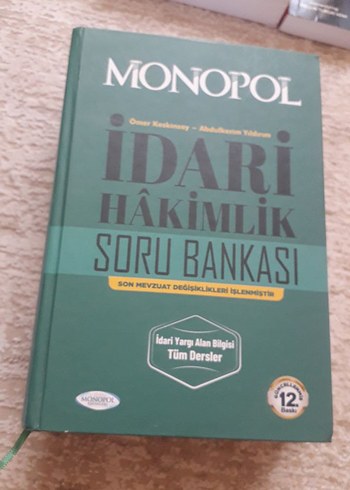 Monopol İdari Hakimlik Soru Bankası