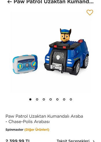Paw Petrol uzaktan kumandali araba