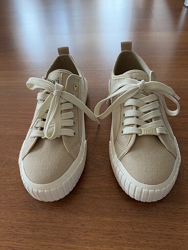inci İNCİ bej rengi sneaker ayakkabı