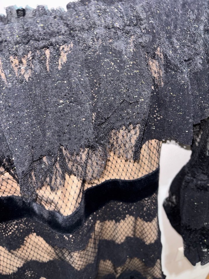 Siyah Dantelli Mini ZEYNEP TOSUN Elbise - Görsel 2