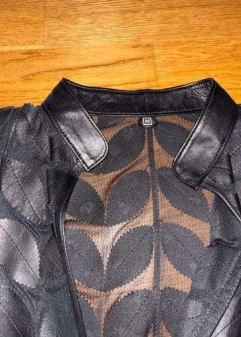 Kadın Siyah Deri Gotik Ceket - Görsel 3