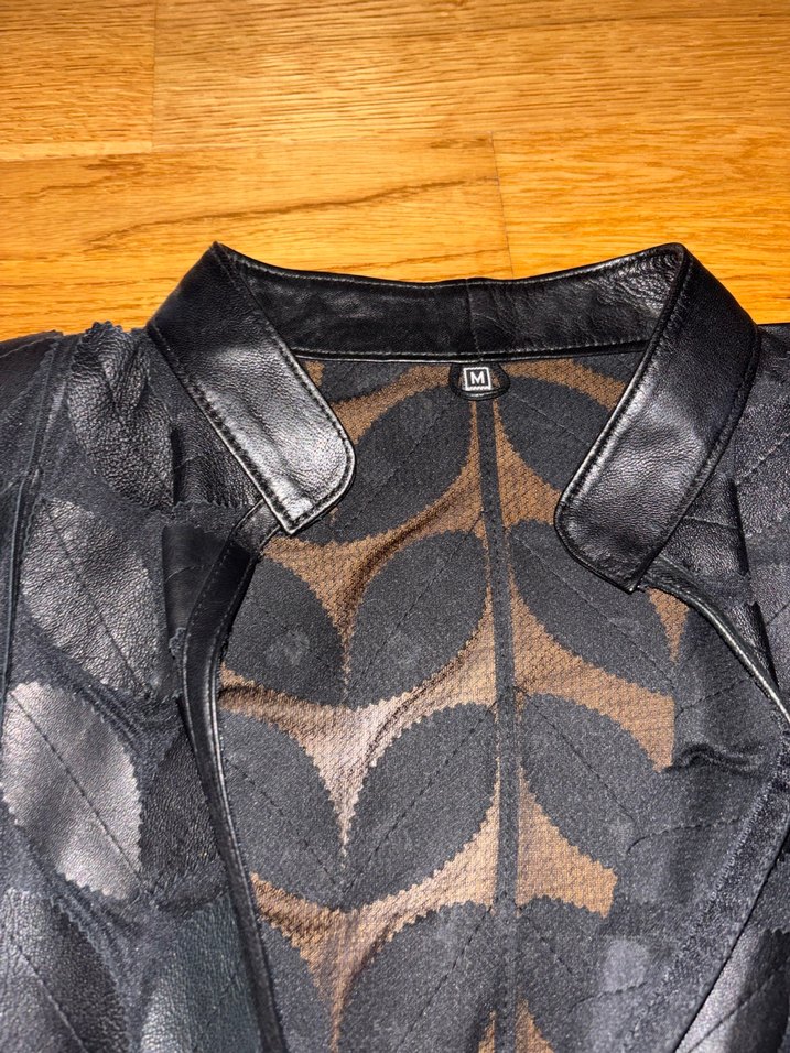 Kadın Siyah Deri Gotik Ceket - Görsel 3