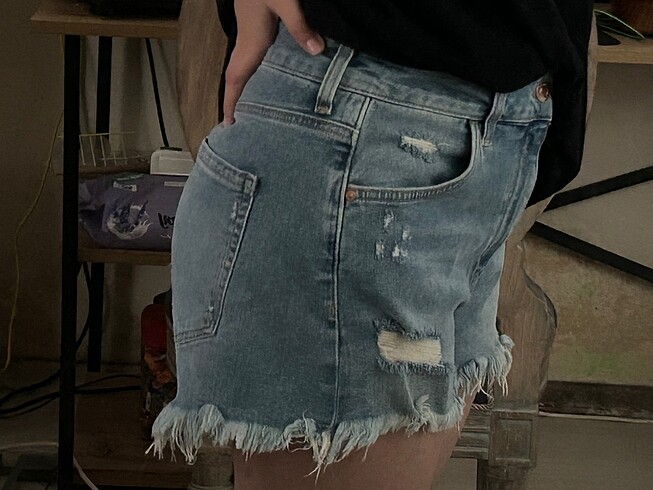 m Beden Mavi Jeans Kot Şort