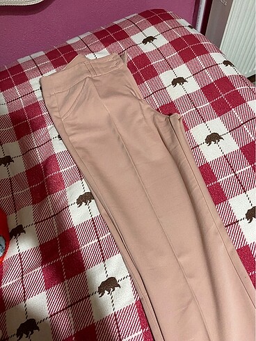 Toz pembe kalem pantolon 36 beden