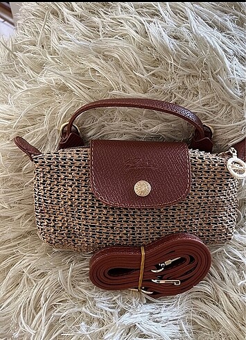Diğer Longchamp hasır deri askılı