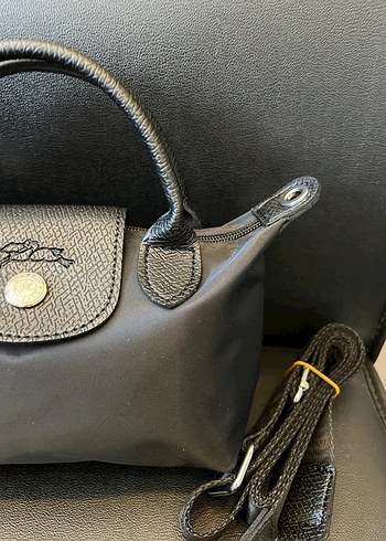Beden Longchamp Siyah Deri Kadın Çapraz Çanta