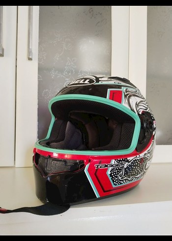 Renkli Baskılı Bell Biker Kask - Görsel 2