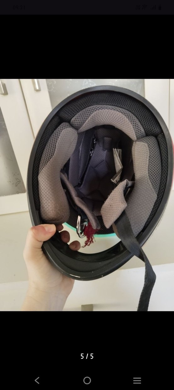 Renkli Baskılı Bell Biker Kask - Görsel 5