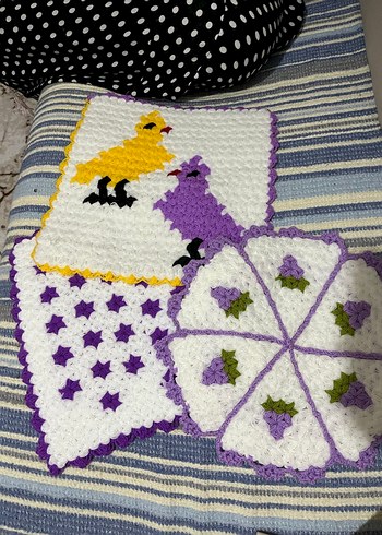 Renkli Örgü Banyo Süngerleri - Görsel 2