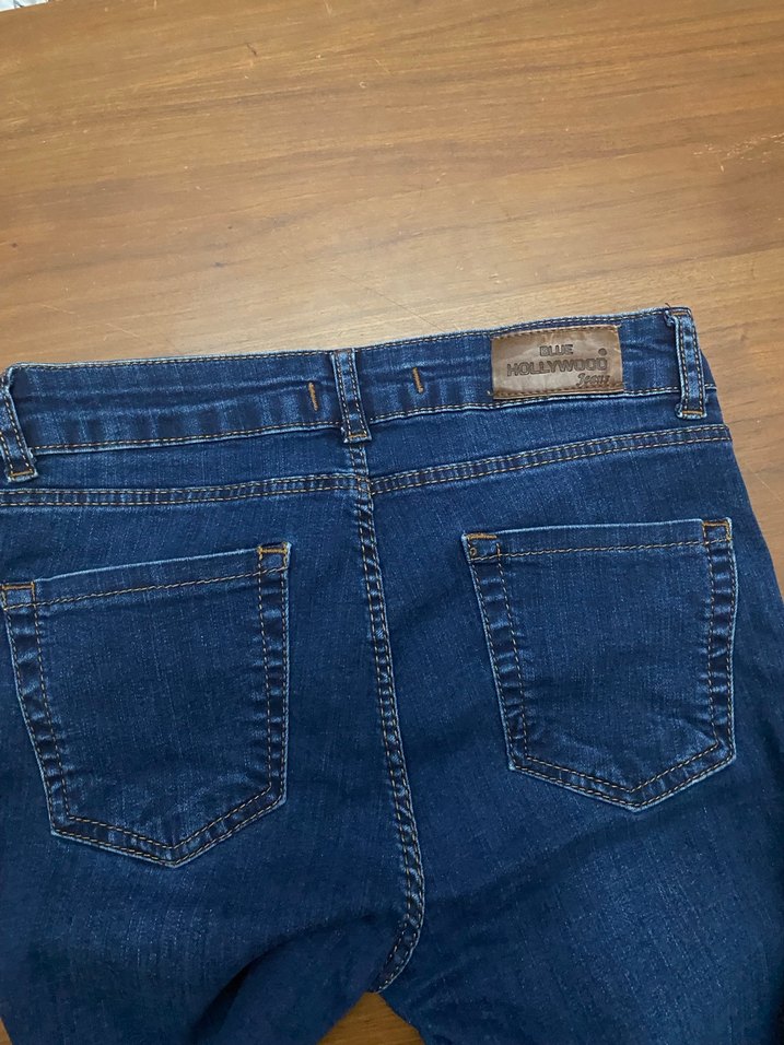 Kadın Lacivert  Kot Pantolon — görsel 3/4