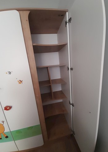 Çocuk Odası Kahverengi Gardırop - Görsel 3