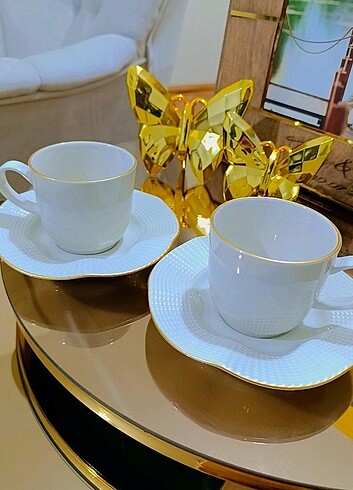 6 adet Kütahya porselen çay fincan takimj