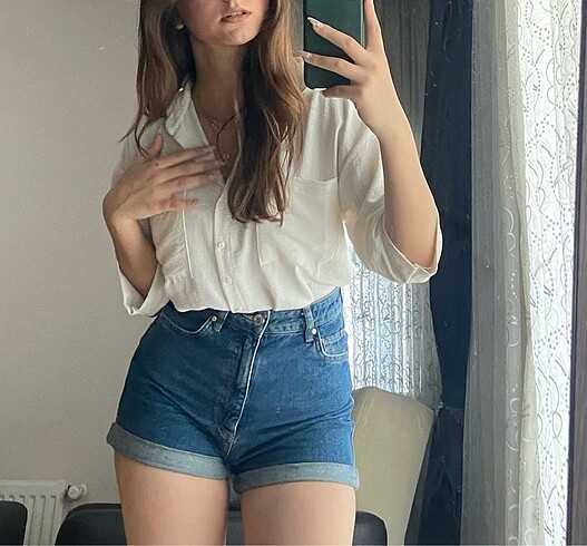 s Beden Mavi Kot Şort