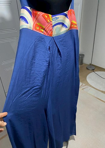 Mavi Drapeli Bohem Uzun  tulum - Görsel 10