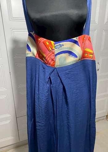 Mavi Drapeli Bohem Uzun  tulum - Görsel 3