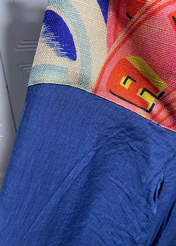 Mavi Drapeli Bohem Uzun  tulum - Görsel 6