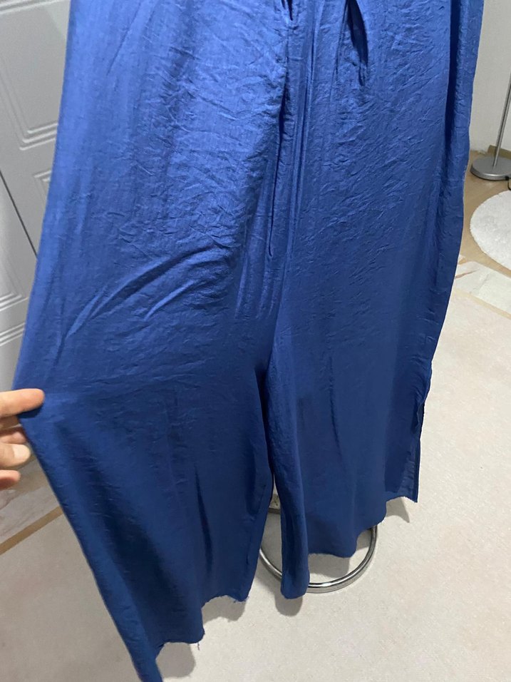 Mavi Drapeli Bohem Uzun  tulum - Görsel 4