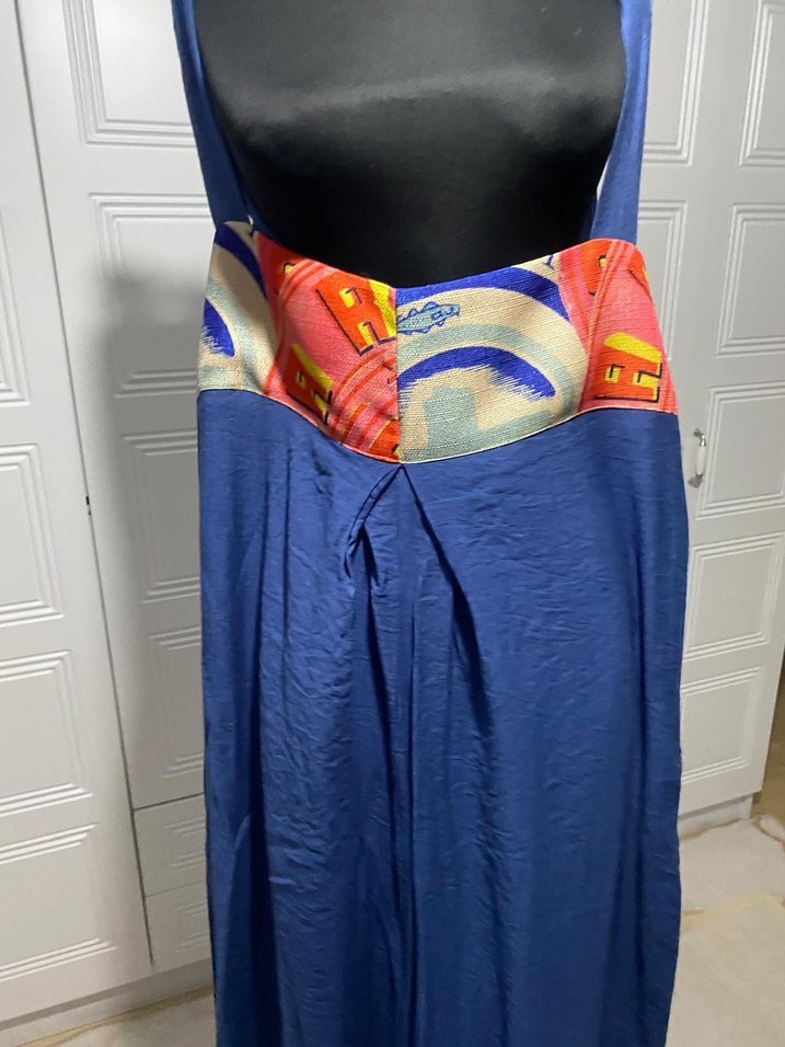 Mavi Drapeli Bohem Uzun  tulum - Görsel 3