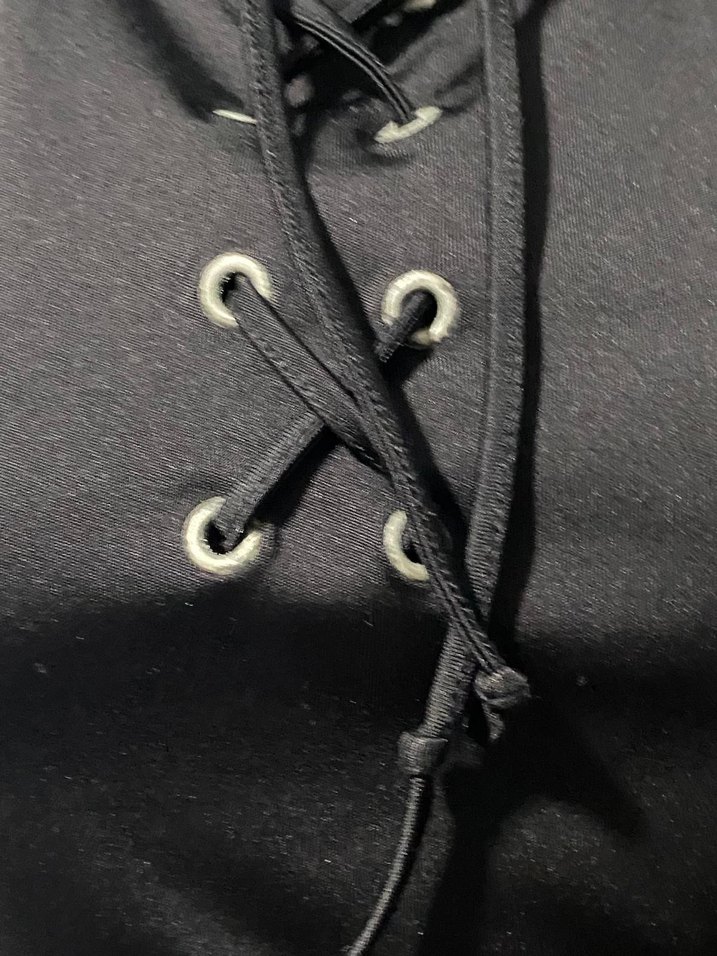 Siyah Gotik Halter Yaka Mini Büstiyer - Görsel 4