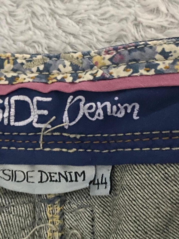 Kadın Koyu Mavi Kemerli Mini Kot Şort - Görsel 2